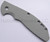 Rick Hinderer Knives XM-24 Textured G-10 handle scale - obverse shown.  Grey color.