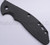 Rick Hinderer Knives XM-24 Textured G-10 handle scale - obverse shown.  Black color.