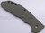 Rick Hinderer Knives XM-24 Textured G-10 handle scale - reverse shown.  OD green color.