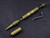 Rick Hinderer Knives Modular Pen Set - shown in sections  Olive Drab aluminum construction.  Model P5802004OD.
For reference only.