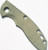 Rick Hinderer Knives Smooth Micarta handle scale to fit XM-18 3.0" folding knife - shown obverse.  OD green.  Model SXM30MI.