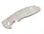 Rick Hinderer Knives XM-18 3.5" Textured Titanium handle scale - obverse shown.  Stonewash finish.