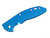 Rick Hinderer Knives XM-18 3.5" Textured Titanium handle scale - obverse shown. Stonewash blue finish.