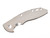 Rick Hinderer Knives Smooth Titanium handle scale to fit XM-18 3.5" folding knife - shown obverse.  Stonewash.  Model SXM35TI.