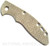 Rick Hinderer Knives Textured Micarta handle scale to fit XM-18 3.0" folding knife - shown obverse.  Natural.  Model SXM30MI.