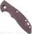 Rick Hinderer Knives Textured Micarta handle scale to fit XM-18 3.0" folding knife - shown obverse.  Burgundy.  Model SXM30MI.