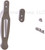 Rick Hinderer Knives Pocket Clip and Filler Tab Set with screws- obverse. Stonewash bronze construction.  Model K0020101BR.