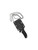 Spyderco ARK "Always Ready Knife" fixed blade knife - shown in sheath obverse.  Satin H-2 stainless steel plain edge blade.  Black FRN handle.  Model FB35PBK.