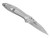 Kershaw Leek assisted opening folding knife with thumb studs and flipper tab - shown open lock side.  14C28N and D2 steel plain edge blade.  Stainless steel handle.  Model 1660CB.