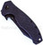 Emerson Knives Combat Systems Fighter folding knife with thumb disk and Emerson Wave opener - shown closed presentation side.  Black 154CM stainless steel plain edge blade.  Black G-10 handle.  Model CSF-BT.
For reference only.
