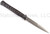 Cold Steel Ti-Lite folding knife with thumb stud - shown open pocket clip side.  CTS-XHP stainless steel plain edge blade.  Black aluminum handle.  Model 26ACSTX.  
For reference only.