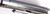 Todd Begg Knives Bodega 2.0 folding knife with flipper tab - shown close up of back spacer.  2-tone N690 stainless steel plain edge blade.  Blue titanium handle.
For reference only.