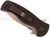 Emerson Knives Sheepdog Spear Point SF folding knife with thumb disk, flipper tab, and Emerson Wave opener - shown closed pocket clip side.  Satin 154CM stainless steel plain edge blade.  Black G-10 handle.  Model SHEEPDOG-SPEAR-SF.