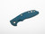 Rick Hinderer Knives XM-18 3.5" Textured G-10 handle scale - obverse shown.  Blue - black color.