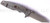 Rick Hinderer Knives Eklipse Tanto folding knife with thumb stud and flipper tab - shown open lock side.  Stonewash S35VN stainless steel plain edge blade.  Black G-10 handle with Working Finish lock side.  Model K40040TD00.
For reference only.