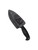 Spyderco Jumpmaster 2 fixed blade knife - shown in sheath reverse.  Satin H-2 stainless steel serrated edge blade.  Black FRN handle.  Model FB24SBK2.