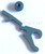 Rick Hinderer Knives Bottle Opener Hinderer Modular Backspacer System (HMBS) to fit XM-18 3.5" - shown not installed on knife.  Anodized blue titanium construction.  Model K4502101BO.