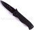 Emerson Knives CQC-7AW BT folding knife with thumb disk and Emerson Wave opener - shown open presentation side.  Black 154CM stainless steel plain edge blade.  Black G-10 handle.  Model CQC-7AW-BT.
For reference only.