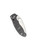 Spyderco Manix 2 Lightweight folding knife with thumb hole - shown closed pocket clip side.  Maxamet steel plain edge blade.  Gray FRCP handle.  Model C101PGY2.
