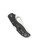 Spyderco Stretch 2 folding knife with thumb hole - shown closed pocket clip side.  Satin VG-10 stainless steel plain edge blade.  Black FRN handle.  Model C90PBK2.