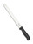 Spyderco Culinary Kitchen Bread Knife - obverse shown.  Satin MBS-26 stainless steel serrated edge blade.  Black Polypropylene handle.  Model K01SBK.