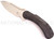 Todd Begg Knives Steelcraft Series Field Marshall folding knife - shown open presentation side.  Hand satin S35VN stainless steel plain edge blade.  Black titanium handle.  Model FM213.
For reference only.