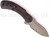 Todd Begg Knives Steelcraft Series Field Marshall folding knife - shown pocket clip side.  Grosserosen Damascus steel plain edge blade.  Black titanium handle.  Model FM214.
For reference only.