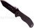 Emerson Knives Big Bulldog folding knife with thumb disk and Emerson Wave - shown open presentation side.  Black 154CM stainless steel plain edge blade.  Black G-10 handle.  Model BBLDG-BT.
For reference only.