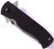 Emerson Knives CQC-7F SF folding knife with thumb disk, flipper tab, and Emerson Wave opener - shown closed presentation side.  Satin S35VN stainless steel plain edge blade.  Black G-10 handle.  Model CQC-7F-SF-S35VN.