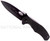 Emerson Knives CQC-10 BT folding knife with thumb disk and Emerson Wave opener - shown open presentation side.  Black 154CM stainless steel plain edge blade.  Black G-10 handle.  Model CQC-10-BT.
For reference only.