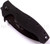 Emerson Knives SARK BT folding knife with thumb disk and Emerson Wave opener - shown closed presentation side.  Black 154CM stainless steel plain edge blade.  Black G-10 handle.  Model SARK-BT.