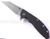 Rick Hinderer Knives Gearhead XM-24 Wharncliffe folding knife with thumb stud and flipper tab - shown open presentation side.  Working Finish M390 stainless steel plain edge blade.  Black G-10 handle with Working Finish lock side.  Model K3023SGW00.
For reference only.