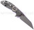 Rick Hinderer Knives Gearhead XM-24 Wharncliffe folding knife with thumb stud and flipper tab - shown open lock side.  Working Finish M390 stainless steel plain edge blade.  Black G-10 handle with Working Finish lock side.  Model K3023SGW00.
For reference only.