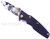 Rick Hinderer Knives Digi Camo Edition Eklipse Harpoon Tanto folding knife with thumb stud and flipper tab - shown open presentation side.  Working Finish 20CV stainless steel plain edge blade.  Black G-10 handle with Battle Bronze lock side.  Model K40042S000.
For reference only.