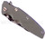 Rick Hinderer Knives Digi Camo Edition Eklipse Harpoon Tanto folding knife with thumb stud and flipper tab - shown closed presentation side.  Working Finish 20CV stainless steel plain edge blade.  OD green G-10 handle with Working Finish lock side.  Model K40042S000.
For reference only.