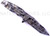 Rick Hinderer Knives Digi Camo Edition Eklipse Harpoon Tanto folding knife with thumb stud and flipper tab - shown open lock side.  Working Finish 20CV stainless steel plain edge blade.  OD green G-10 handle with Working Finish lock side.  Model K40042S000.
For reference only.