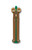 Baliyo by Spyderco butterfly style ink pen - shown closed obverse.  Brown and green body.  Model YUS113.