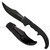 Cold Steel Espada XL G-10 folding knife with thumb disk - shown open presentation side.  Black CTS-XHP stainless steel plain edge blade.  Black G-10.  Model 62NGCX.
For reference only.