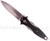 Rick Hinderer Knives Maximus Single Edge folding knife with flipper tab - shown open presentation side.  Stonewash 20CV stainless steel plain edge blade.  Black G-10 handle with Working Finish lock side.  Model K207MSGS00.