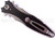 Rick Hinderer Knives Maximus Single Edge folding knife with flipper tab - shown closed lock side.  Stonewash 20CV stainless steel plain edge blade.  Black G-10 handle with Working Finish lock side.  Model K207MSGS00.