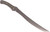 RMJ Tactical Wyvern fixed blade short sword - shown out of sheath obverse.  Tungsten Cerakote 3V steel plain edge blade.  Dirty Olive G-10 handle. 