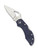Byrd Knives Robin 2 folding knife with thumb slot - shown open presentation side.  Satin 8Cr13MoV stainless steel plain edge blade.  Blue FRN handle.  Model BY10PBL2.
For reference only.