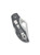 Byrd Knives Robin 2 folding knife with thumb slot - shown closed pocket clip side.  Satin 8Cr13MoV stainless steel plain edge blade.  Gray FRN handle.  Model BY10PGY2.