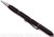 Rick Hinderer Knives Extreme Duty ink pen - shown with cap attached to back.  Spiral matte black aluminum construction.  Model P58022A4BKA.