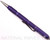 Rick Hinderer Knives Extreme Duty ink pen - shown with cap attached to back.  Spiral matte purple aluminum construction.  Model P58022A4PLA.