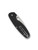 Spyderco Emphasis folding knife with thumb hole - shown closed pocket clip side.  Satin 8Cr13MoV stainless steel combo edge blade.  Black G-10 handle.  Model C245GPS.