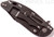 Rick Hinderer Knives XM-18 3.5" Harpoon Spanto folding knife with thumb stud and flipper tab - shown closed lock side.  Black stonewash S35VN stainless steel plain edge blade.  Black G-10 handle with stonewash black lock side.  Model K2552SGD00.