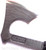 RMJ Tactical Custom Raven tomahawk - shown close up of head out of sheath obverse.  80CRV2 steel plain edge head.  Black cord-wrapped handle.
For reference only.