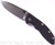 Rick Hinderer Knives Non Flipper XM-18 3.5" Spear Point folding knife with thumb stud - shown open presentation side.  Stonewash 20CV stainless steel plain edge blade.  Black G-10 handle with stonewash lock side.  Model K20821SGS00.