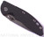 Rick Hinderer Knives Non Flipper XM-18 3.5" Spear Point folding knife with thumb stud - shown closed presentation side.  Stonewash 20CV stainless steel plain edge blade.  Black G-10 handle with stonewash lock side.  Model K20821SGS00.